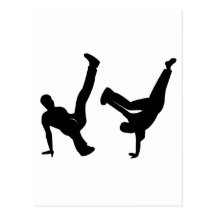 hip hop dancer post cards