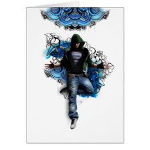 Hip hop dancer tarjeta