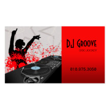 Hip Hop DeeJay Disc Jockey - Music Business Card