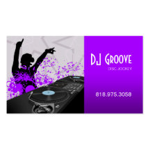 Hip Hop DeeJay Disc Jockey - Music Business Card