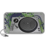 hip hop deejay turntable  vector illustration iPhone speakers