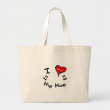 Hip Hop Gifts - I Heart Hip Hop Tote Bags