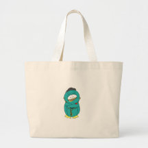 Hip Hop Gito the Penguin Canvas Bags