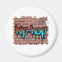 hip hop graffiti  design magnets