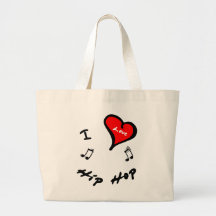 Hip Hop Items - I Heart Hip Hop Canvas Bag