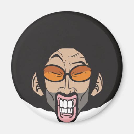 Hiphop Afro man Fridge Magnet