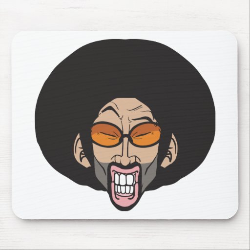 Hiphop Afro man Mouse Pad