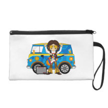 Hippie Boy with Guitar & Camper Van Wristlets