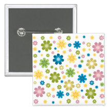 Hippie Design Button