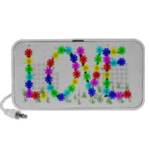 Hippie Love Flowers Mp3 Speaker