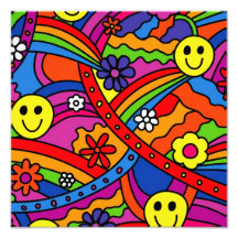 Hippie Rainbow Pattern Photo Art
