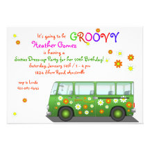 Hippie Van Invitation