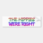 hippies bumper stickers