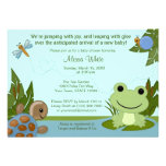 Hippity Frog Baby Shower Invitation turtle snail invitations