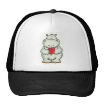 Hippo with Heart Mesh Hats