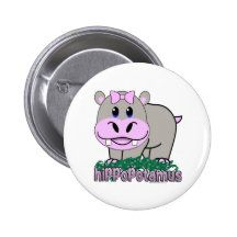 Hippopotamus Buttons