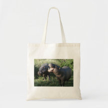 Hippopotamus Canvas Bags