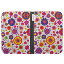 Hippy Rainbow Flowers Case For The Kindle