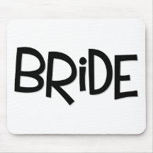 Hipster Bride Mousepad