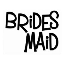Hipster Bridesmaid Postcard