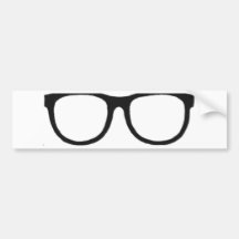 Hipster Bumper Sticker
