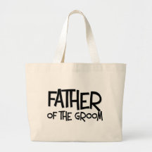 Hipster Father of the Groom Tote Bags