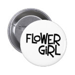Hipster Flower Girl Buttons
