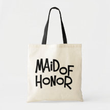 Hipster Maid of Honour Canvas Bags