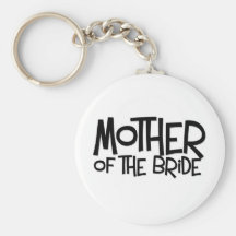 Hipster Mother of the Bride Keychain