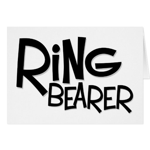 Hipster Ring Bearer Cards