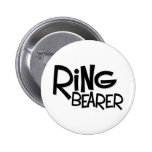 Hipster Ring Bearer Pinback Button