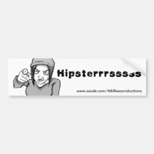 Hipsters Bumper Sticker