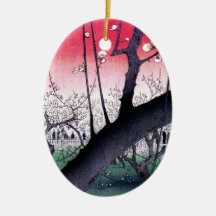 Hiroshige Kameido Christmas Tree Ornaments