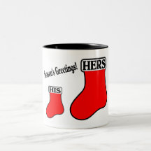 His and Her Stockings Coffee Mugs