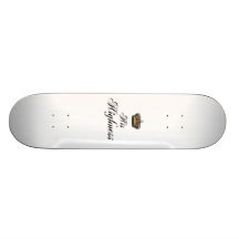 His Highness (part of his and hers set) Custom Skateboard