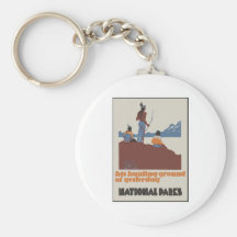 His hunting ground of yesterday National Parks Keychains