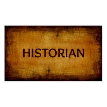 Historian Antique Business Card