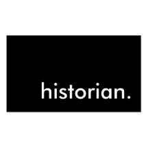 historian. business cards