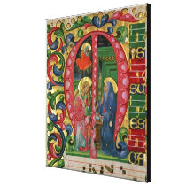 Historiated initial 'M' depicting The Annunciation canvas prints