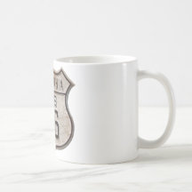 Historic Highway Road Sign Coffee Mugs