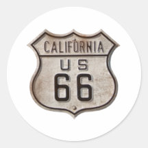 Historic Highway Road Sign Sticker
