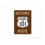 Historic Route US Route 101 (California) Sign Post Card