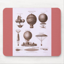 Historical Hot Air Balloon Designs Mouse Mat