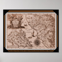 Historical Map Mexico California 1702 poster/print