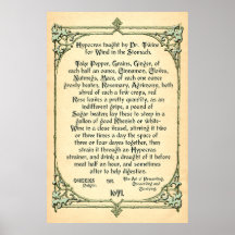 Historical Recipe for Wind in the Stomach, Poster
