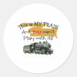 Historical Train Gifts--Hilarious sayings Round Stickers