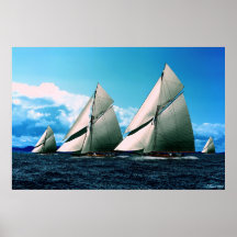 historical yacht race poster