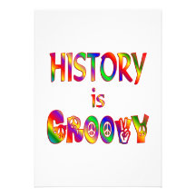 History is Groovy Personalized Invitations