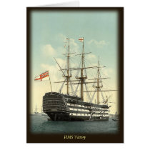 HMS Victory  Note Card cards