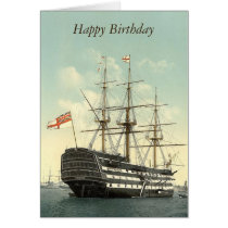 HMS Victory  Personalised Greetings Card cards